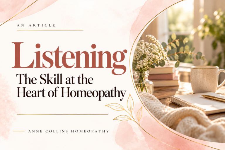 Listening – the Heart of Homeopathy