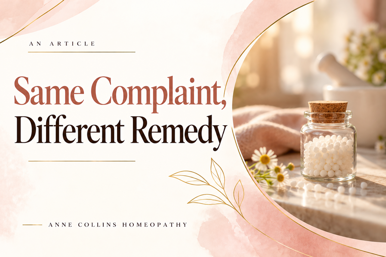 Same complaint different remedy